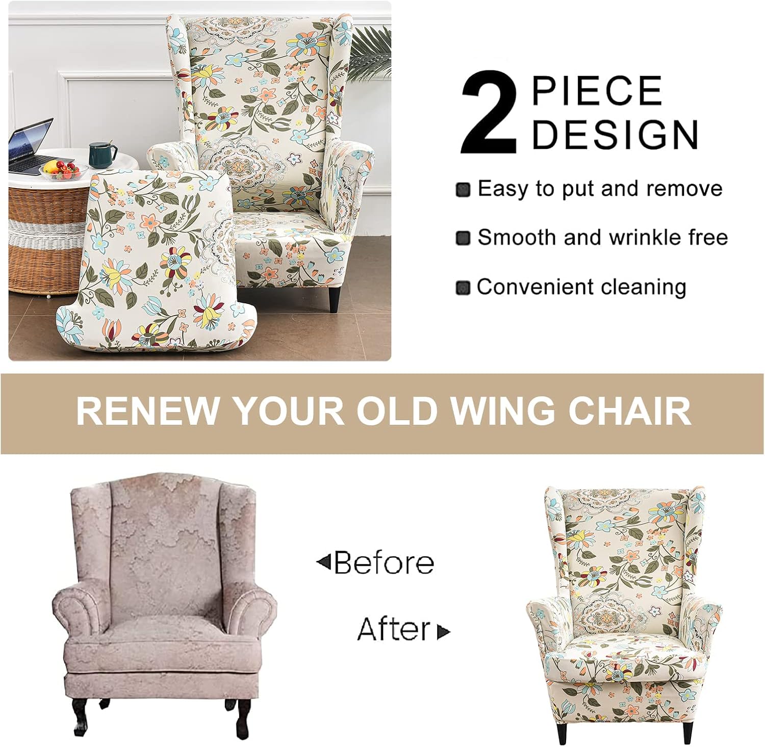 Wingback Chair Slipco