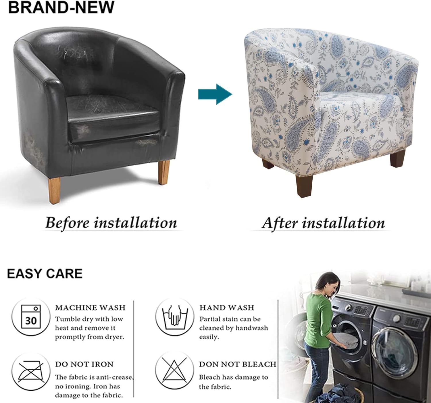 Club Chair Slipcover