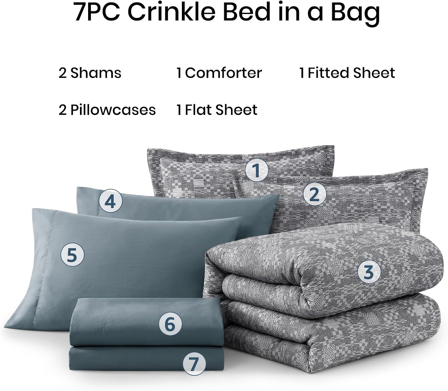 Charcoal Grey Queen Comforter Set