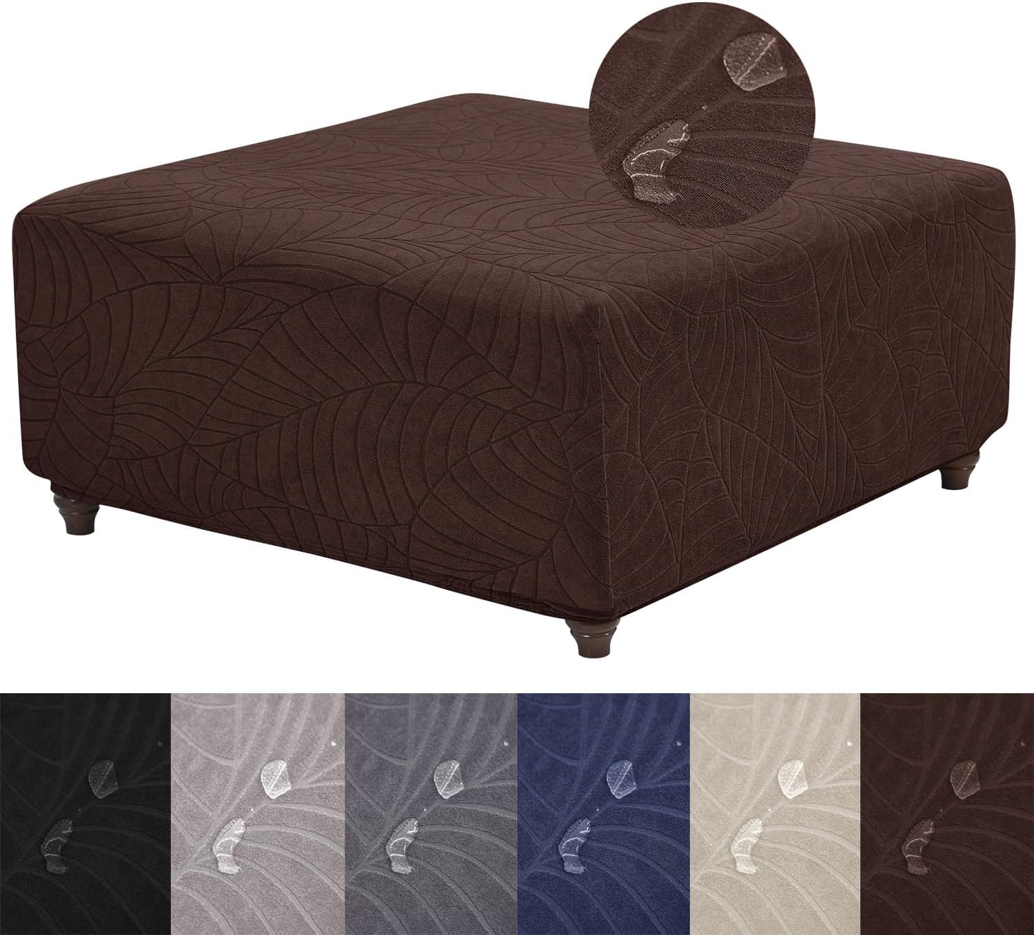 Ottoman Cover Square-Stretch Water Repellent