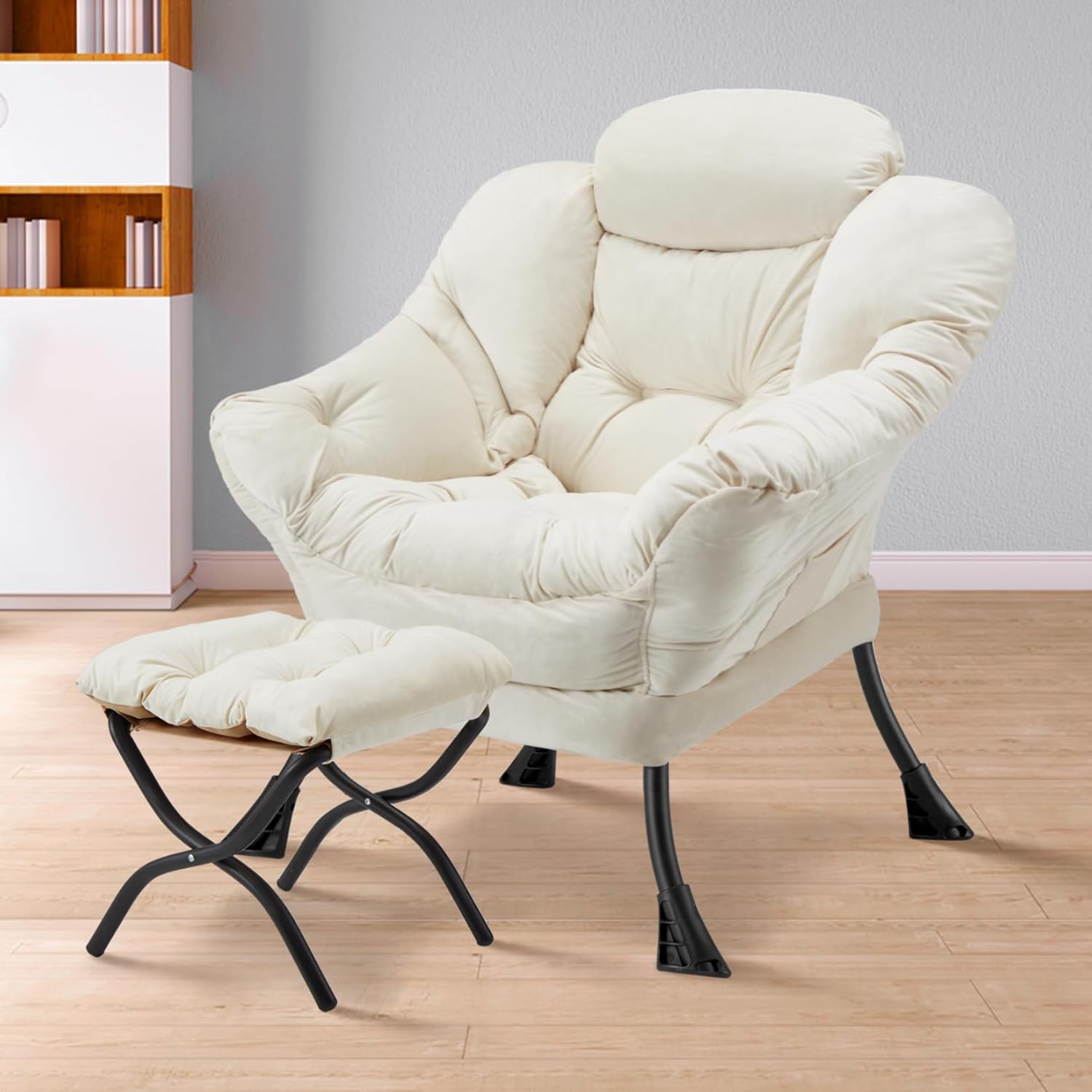 Lazy Chair with Folding Ottoman