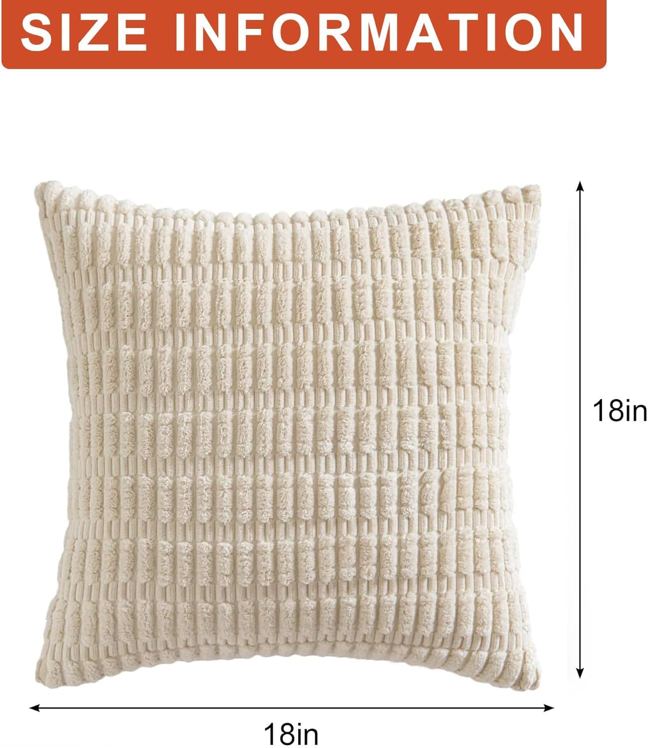 Pack of 2 C Throw Pillow Covers