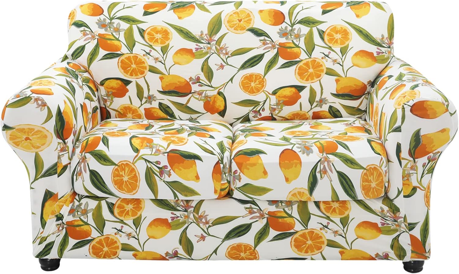 hyha Couch Covers, Chair/Sofa Covers, Floral Pattern, Stretch, Printed, 2 Pieces, Armchair Slipcover, Separate Couch Cushion Slipcover, Furniture Protector for Dogs(Armchair, Paisley Floral)