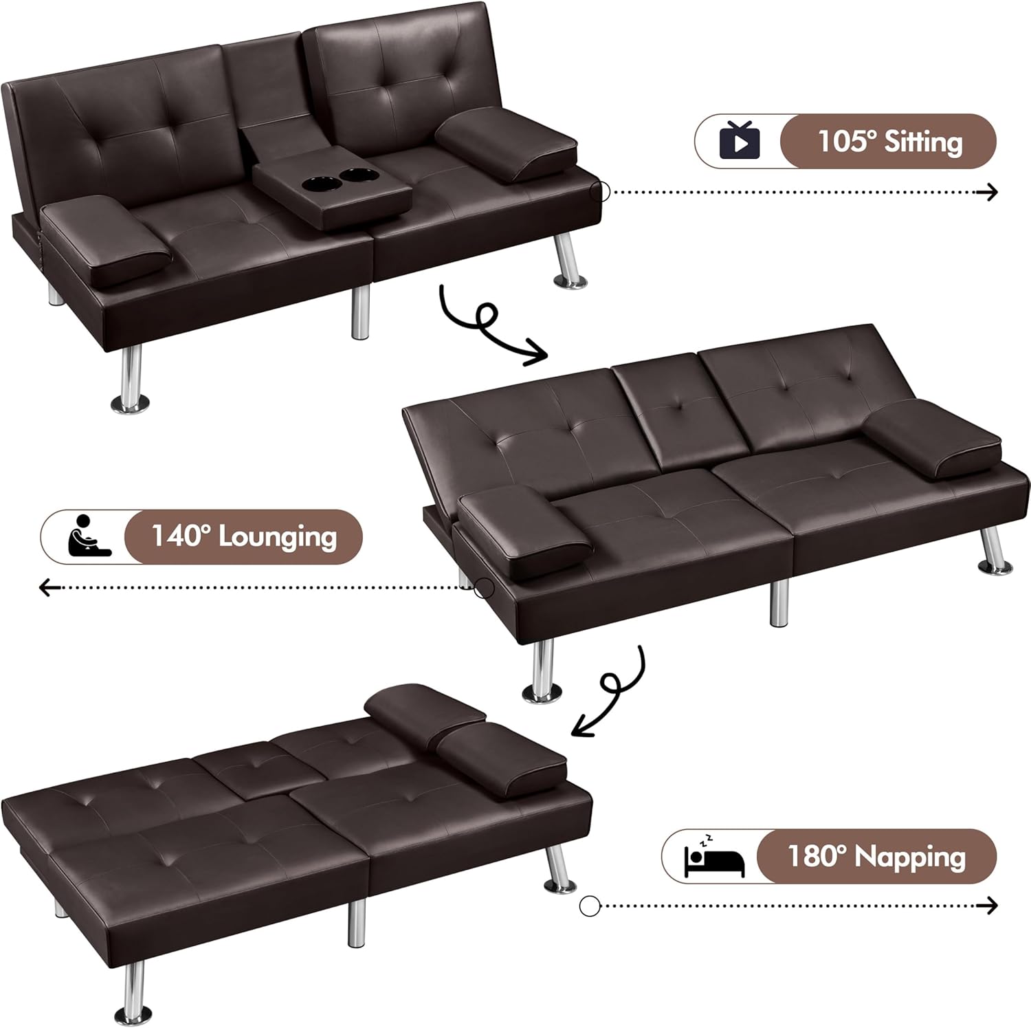 Convertible Sofa Bed Adjustable
