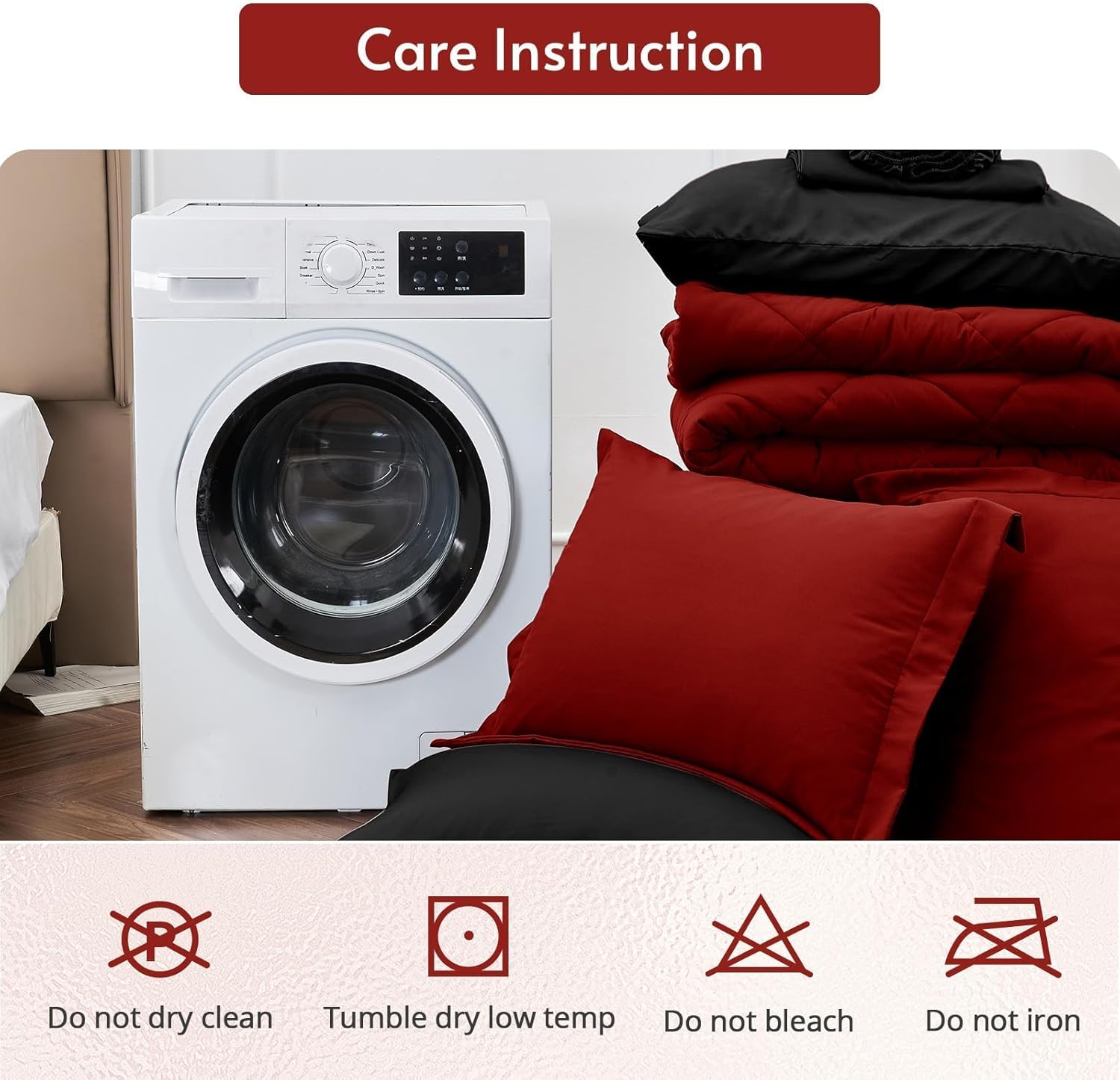 7 Pieces Queen Comforter Set