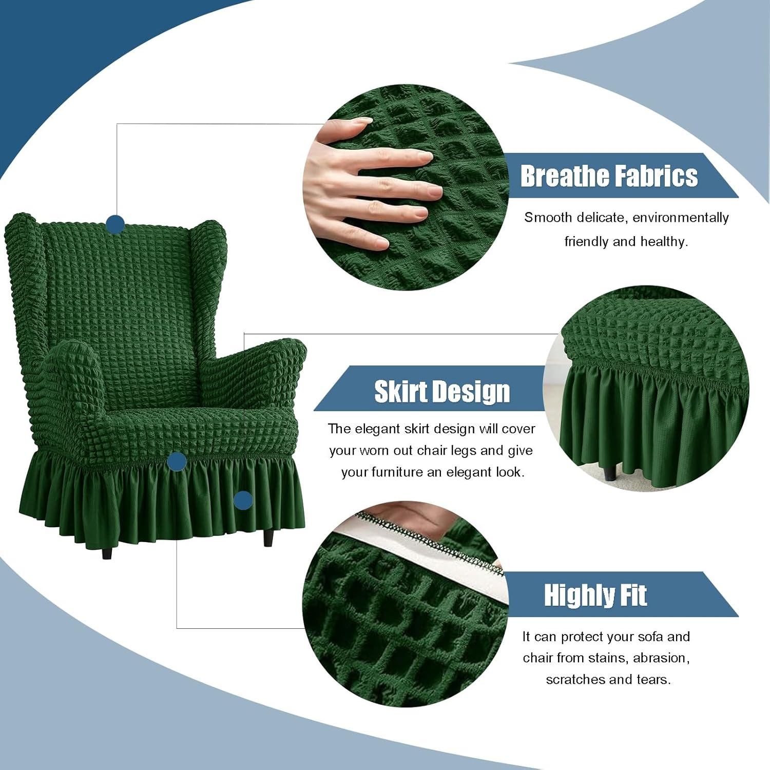 Wingback Chair Slipcover