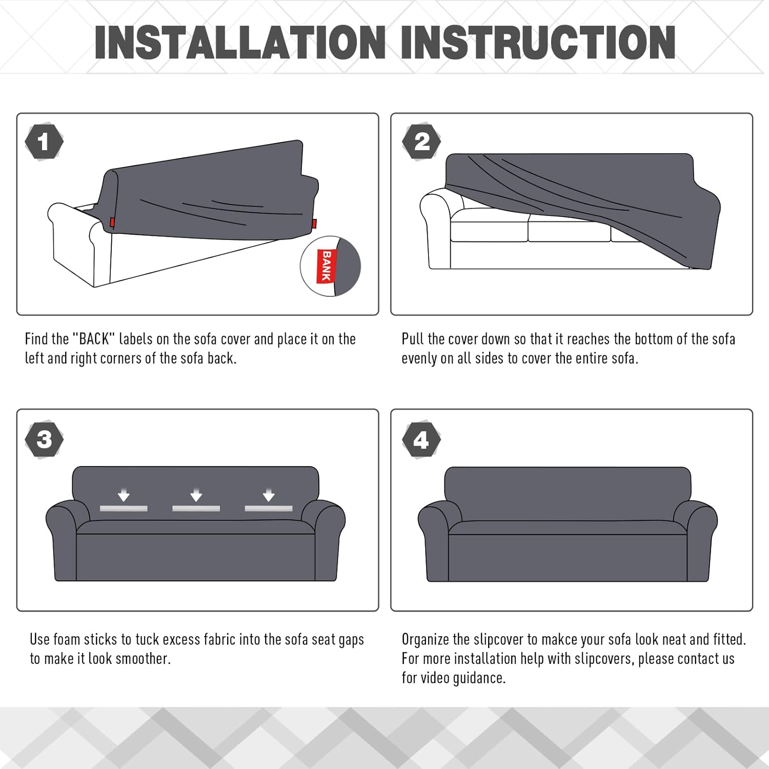 Stretch Sofa Cover 1 Piece Couch Covers