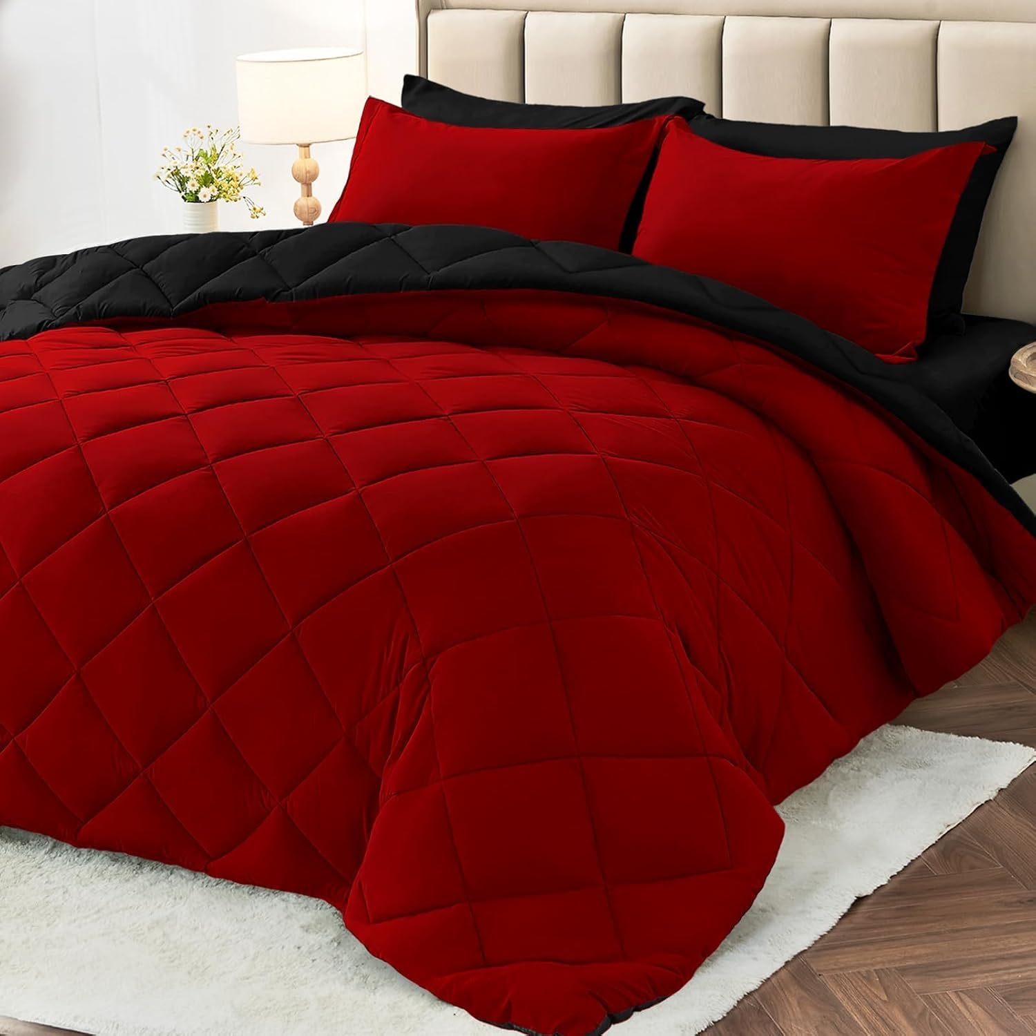 7 Pieces Queen Comforter Set