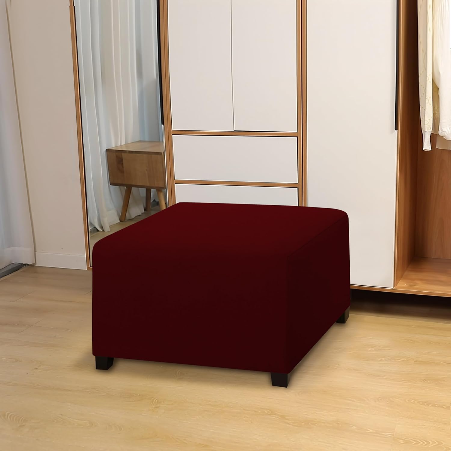 Dual Waterproof Stretch Ottoman Cover