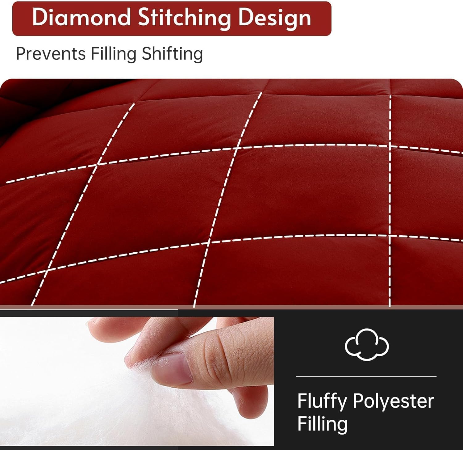 7 Pieces Queen Comforter Set