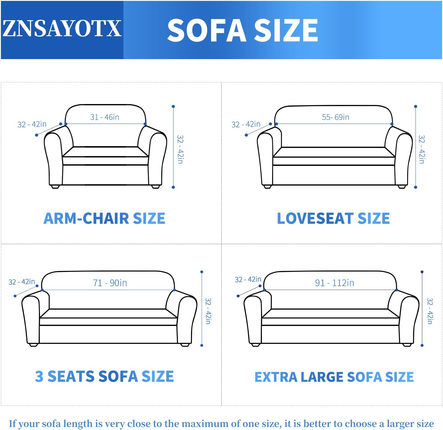 1 Piece Jacquard Couch Covers