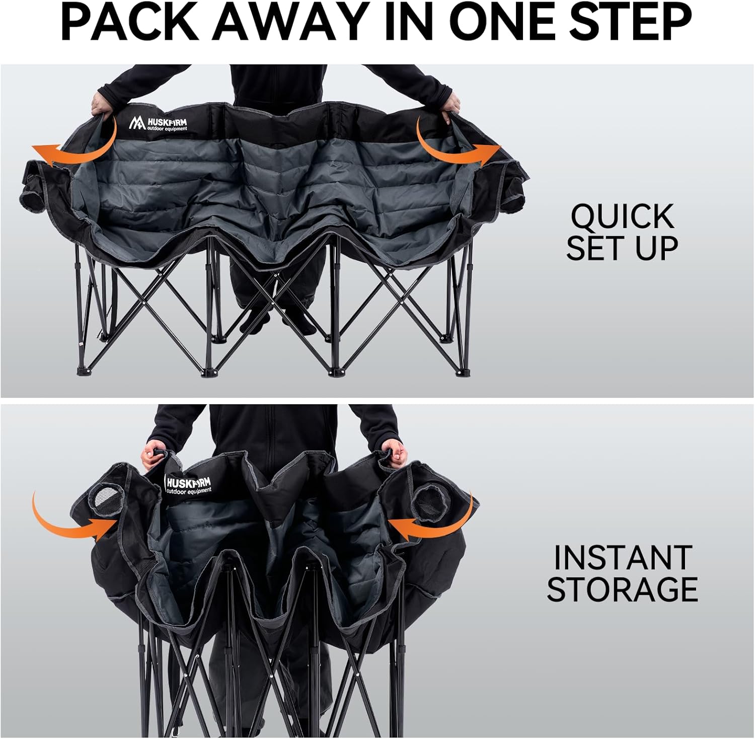 Loveseat Padded Camp Chair