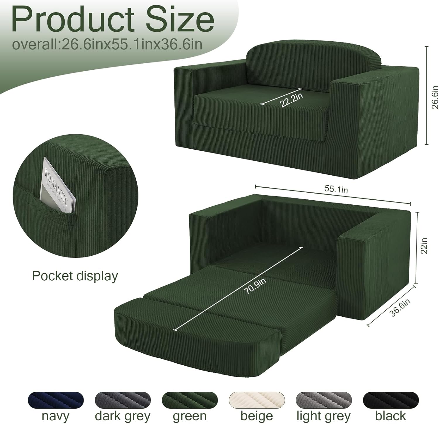 Convertible Sofa Bed