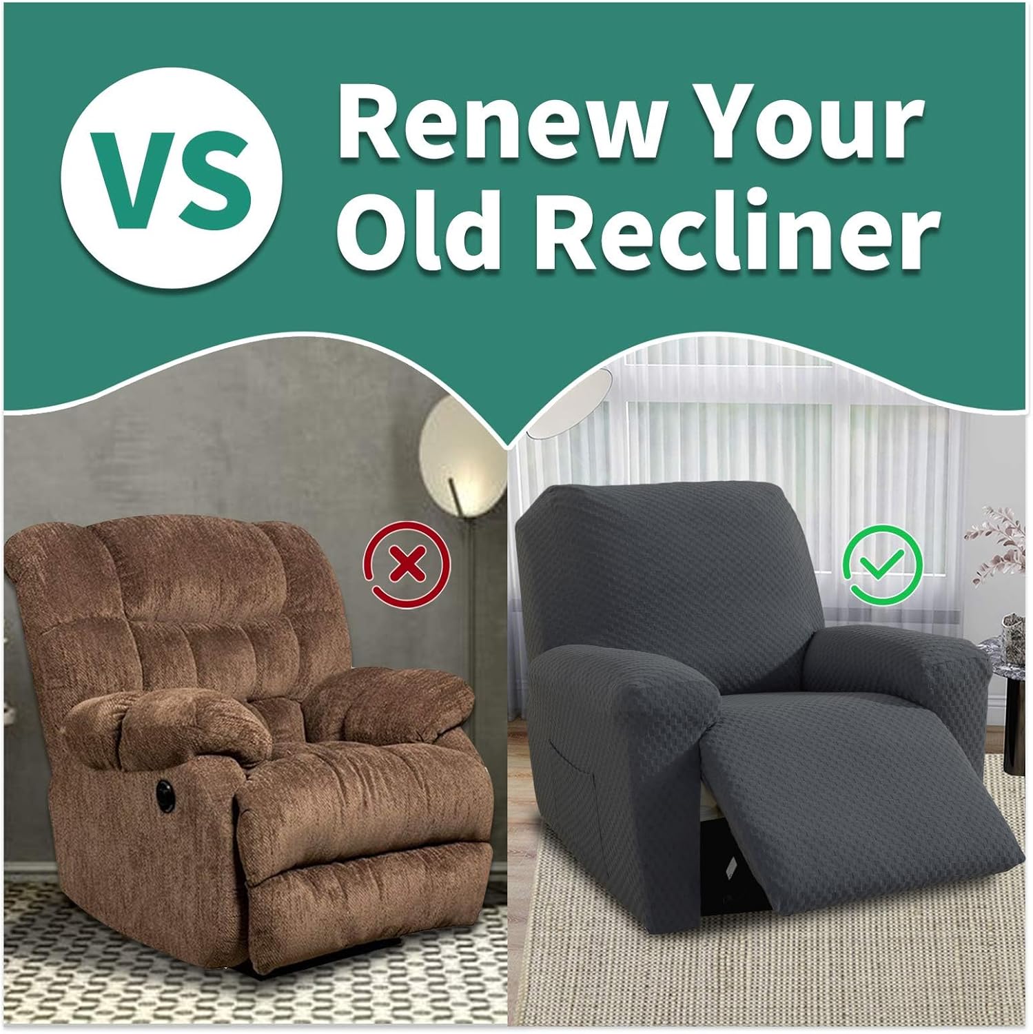Stretch Loveseat Recliner Slipcover