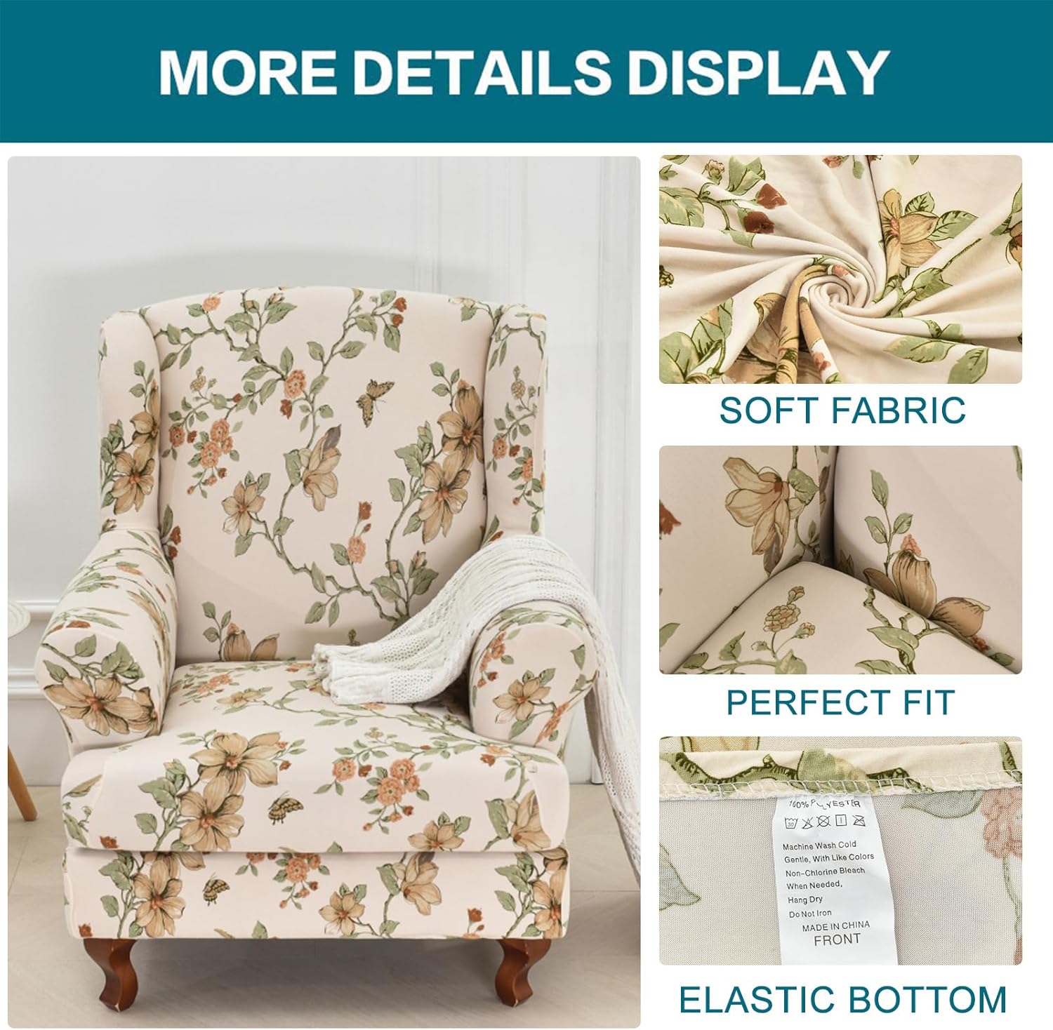Wingback Chair Cover Slipcovers