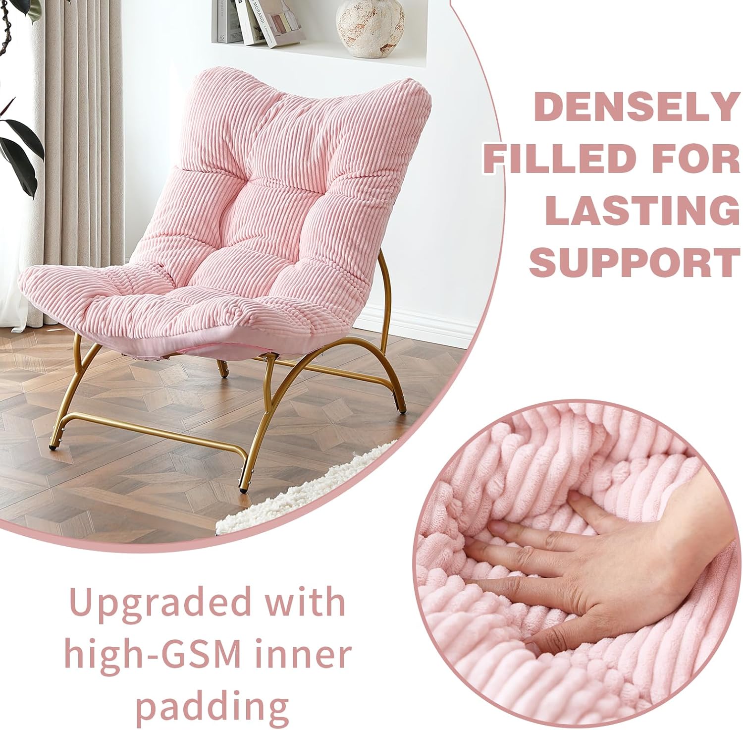 Accent Chair with Ottoman