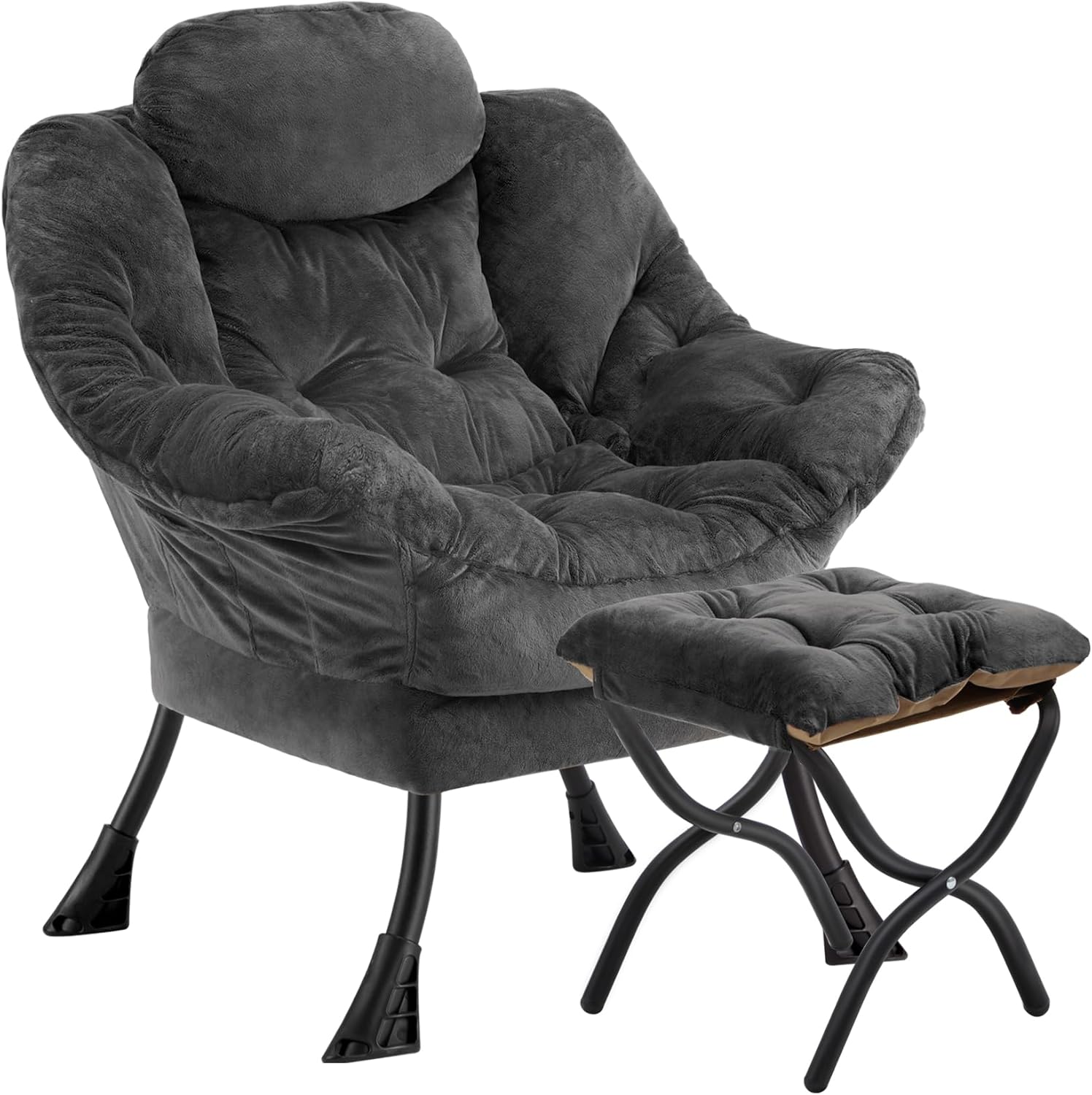 Lazy Chair with Folding Ottoman