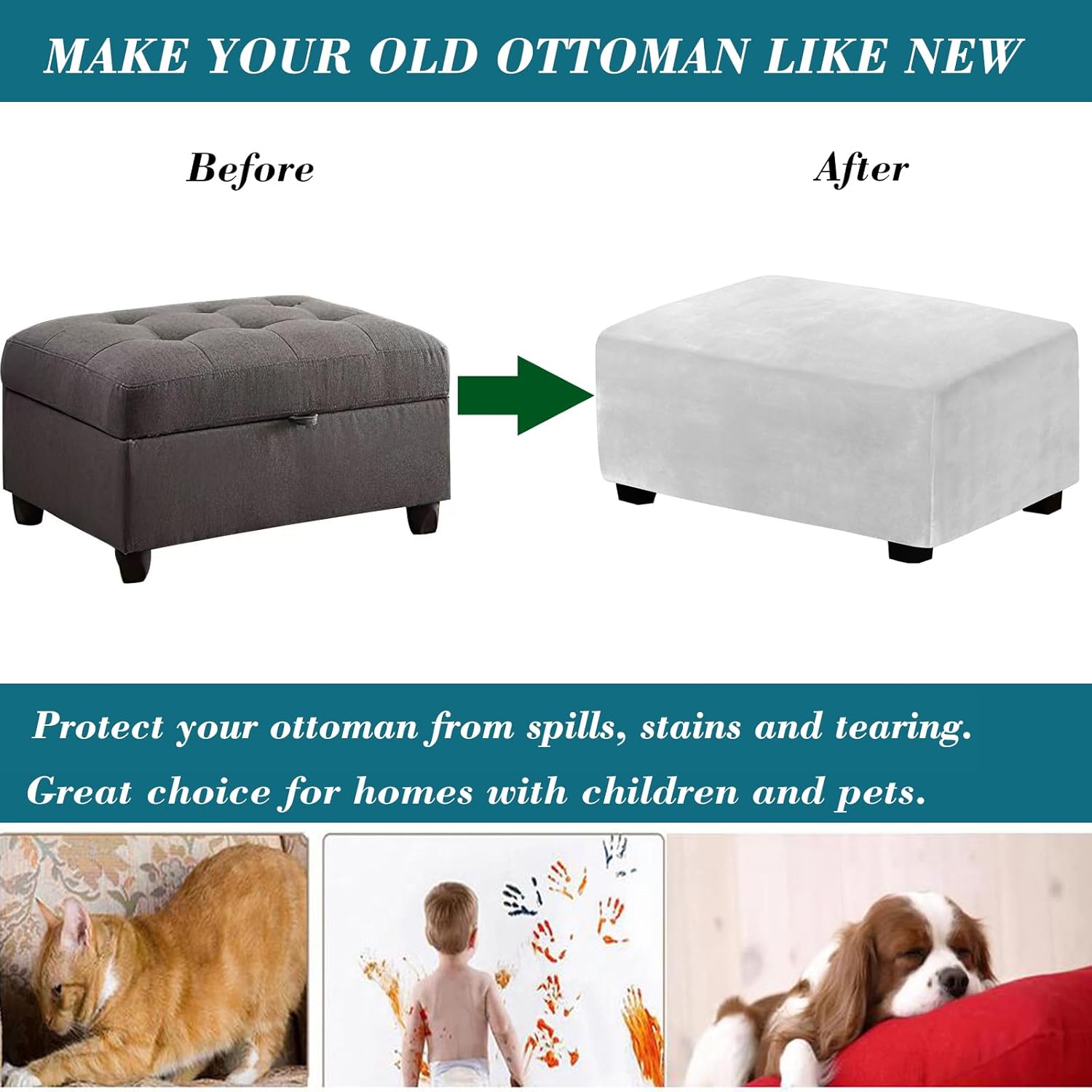 Ottoman Cover Rectangle