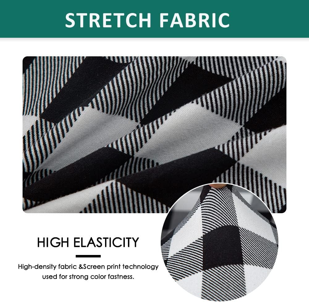 Wing Chair Slipcovers 2 Pieces Stretch Spandex Wingback Chair Covers Sofa Slipcover Printing Wingback Armchair Slipcovers Furniture Protector Couch Soft with Elastic Bottom for Wingback Chairs,12