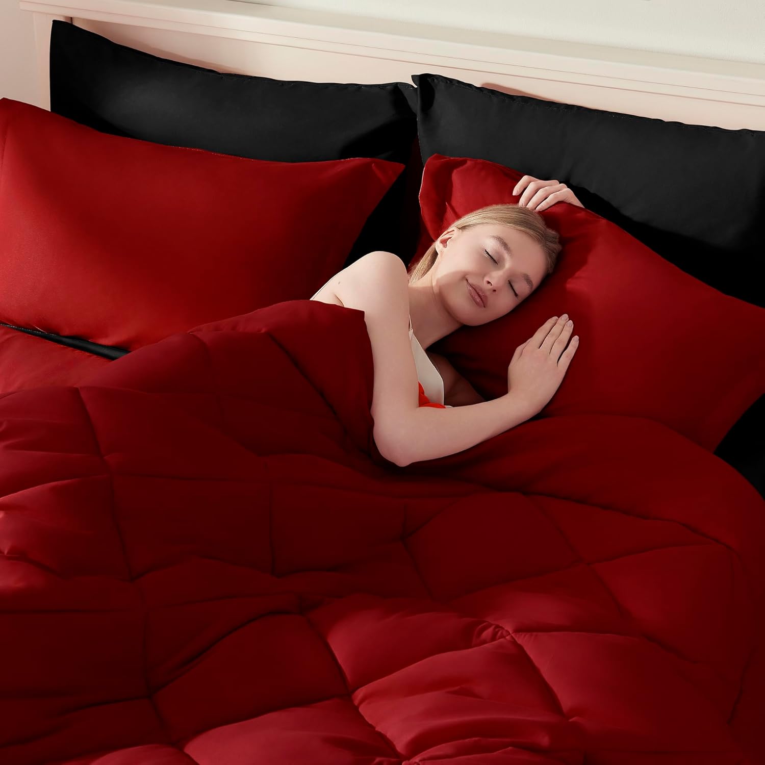 Full Comforter Set Purple- 7 Pieces