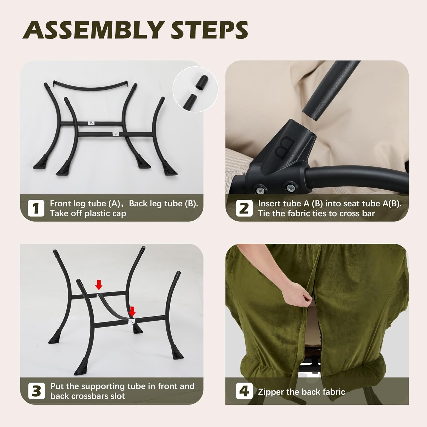 Lazy Chair with Folding Ottoman