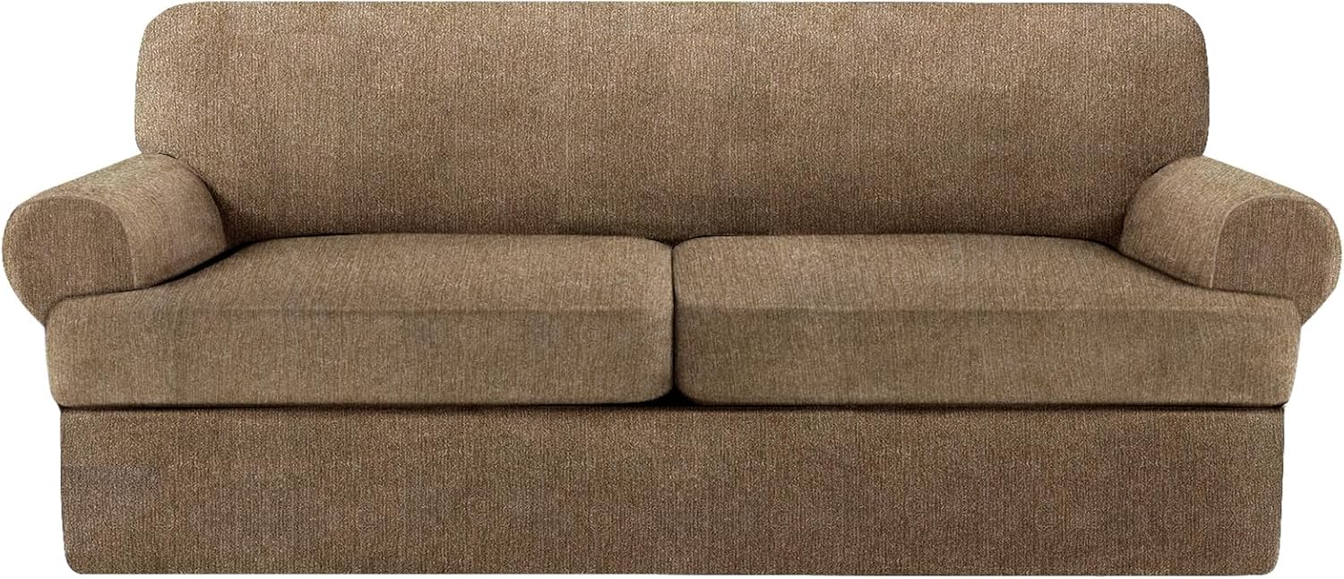 2 Pieces T Cushion Chair Covers