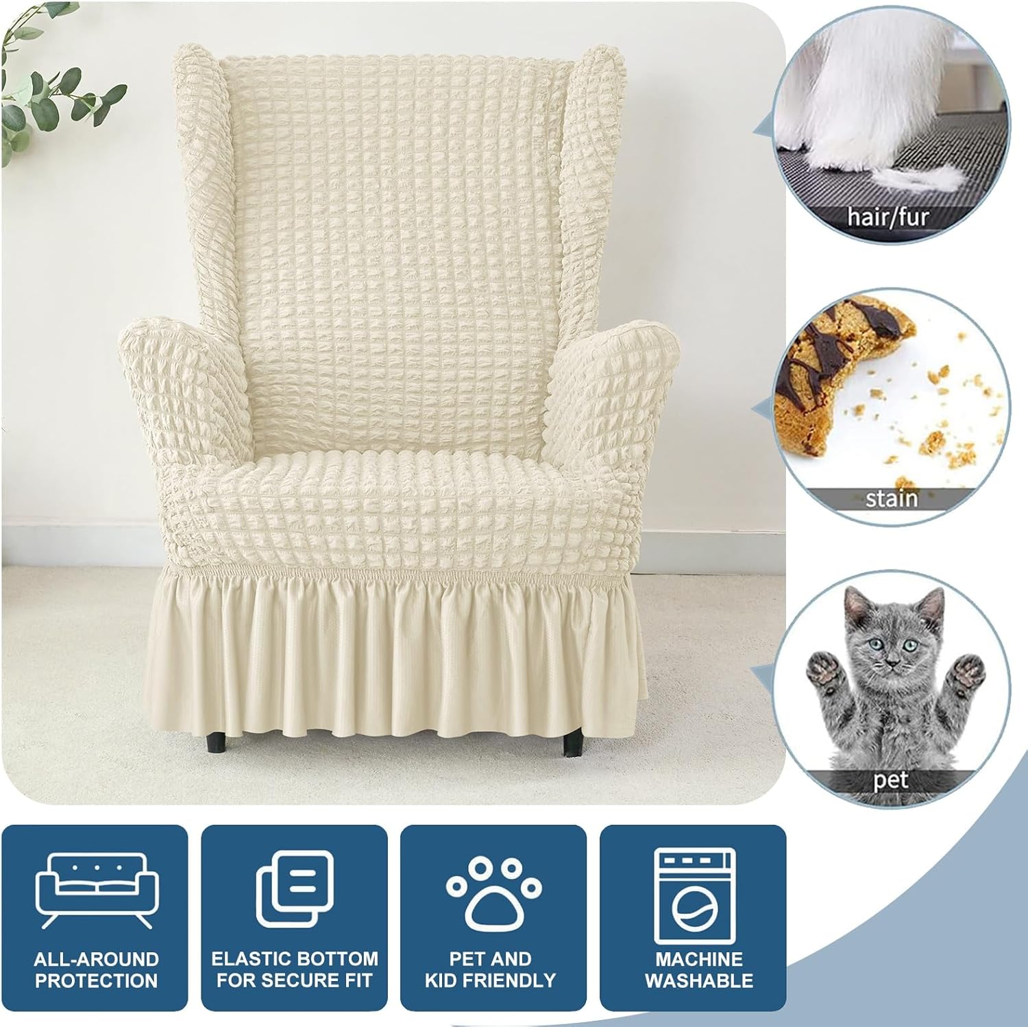 Wingback Chair Slipcover