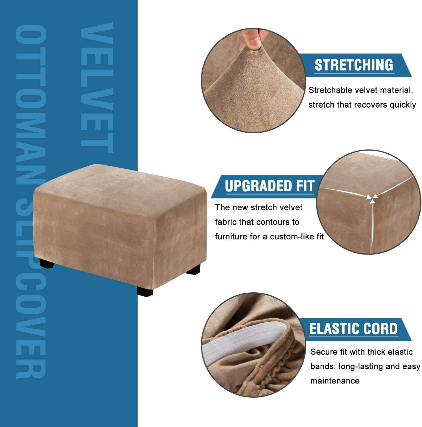 Ottoman Covers Slipcover