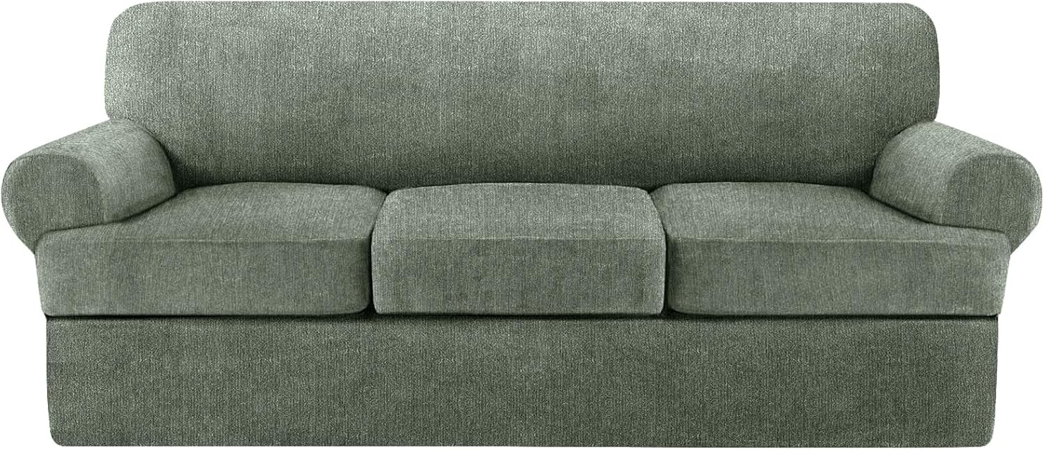 2 Pieces T Cushion Chair Covers