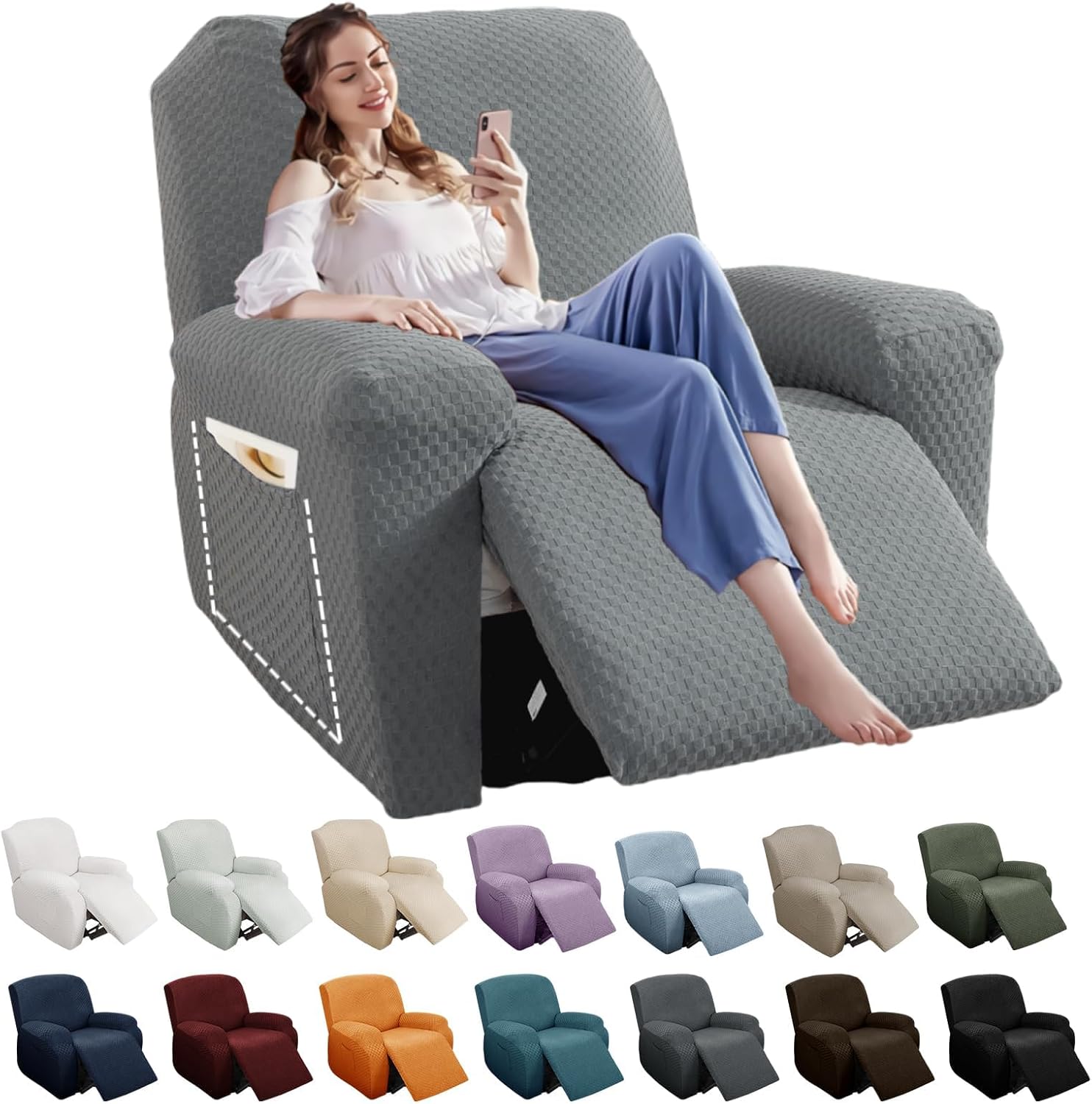 Stretch Loveseat Recliner Slipcover