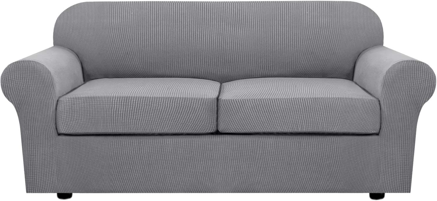 4 Piece Stretch Couch Covers for 3 Cushion Couch Sofa