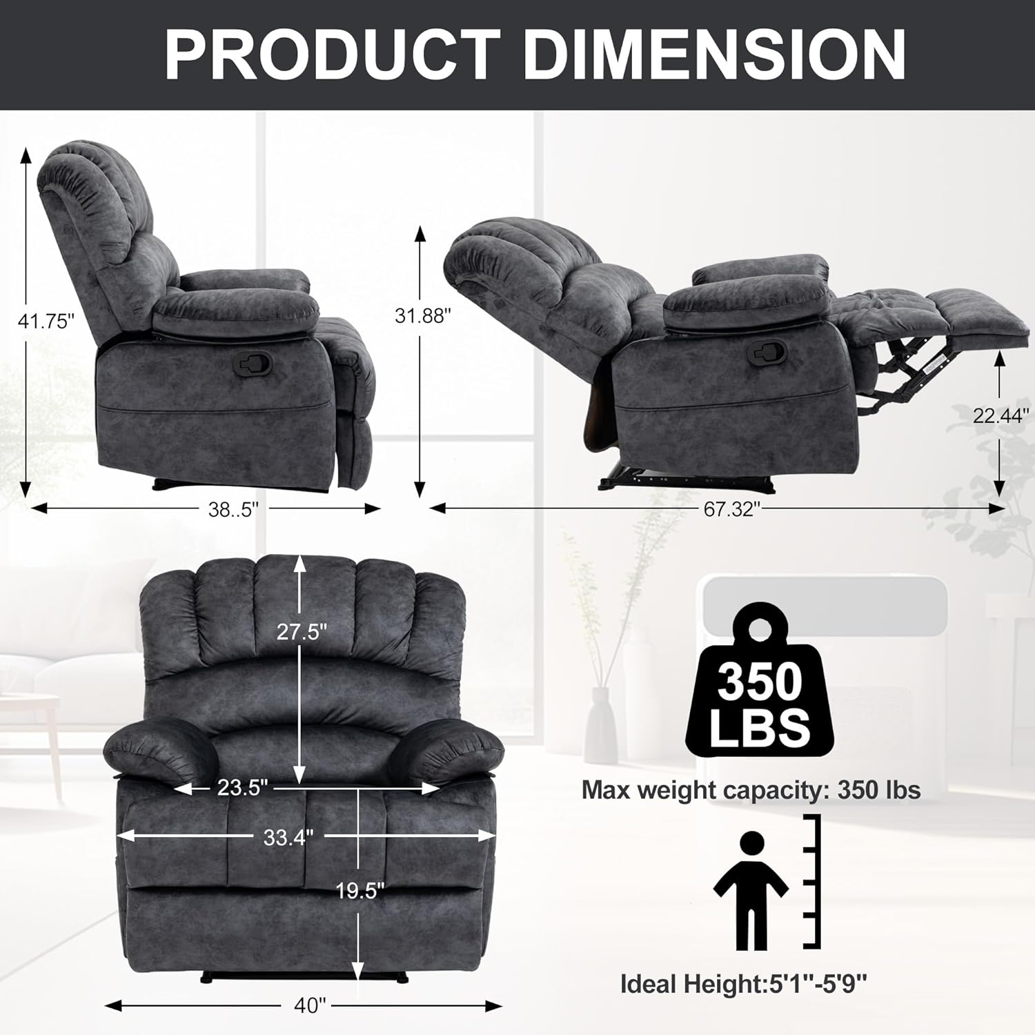 Oversized Recliner Chairs for Adults