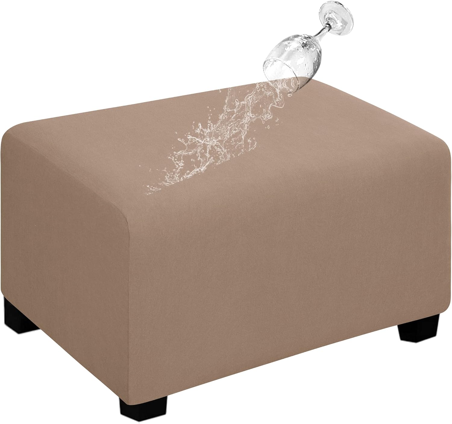 Dual Waterproof Stretch Ottoman Cover