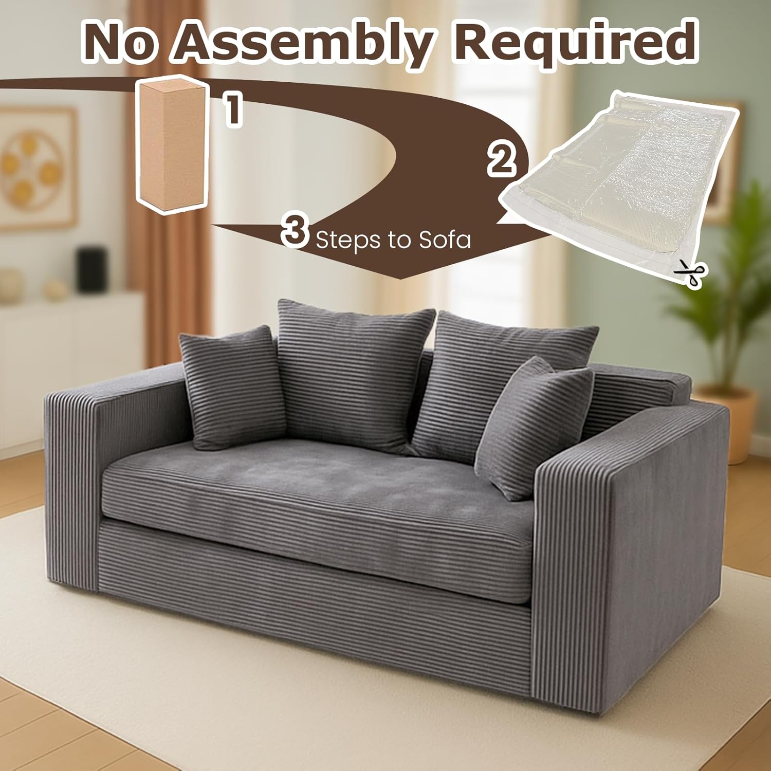 3 in 1 Loveseat Folding Couch