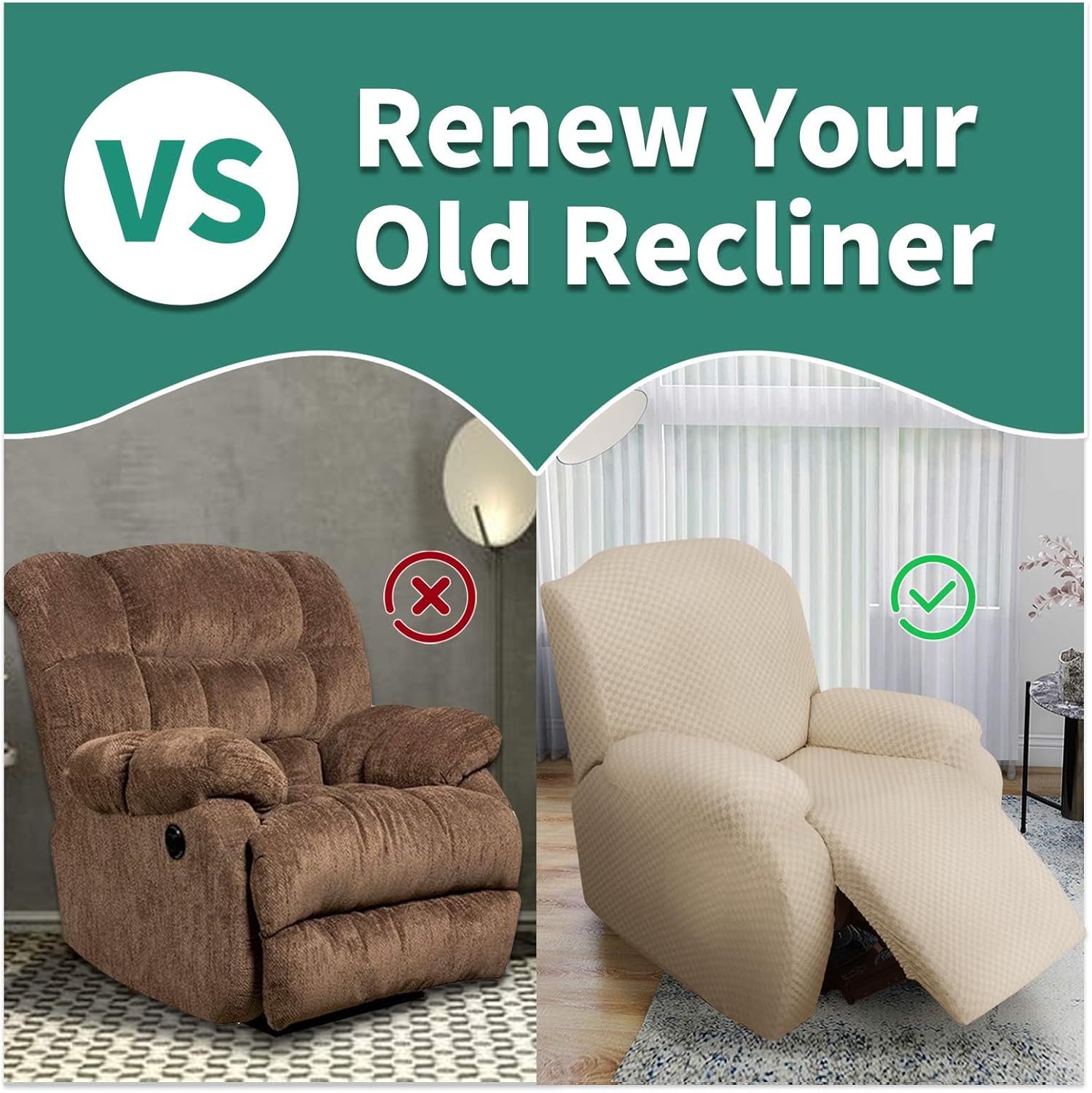 Stretch Loveseat Recliner Slipcover