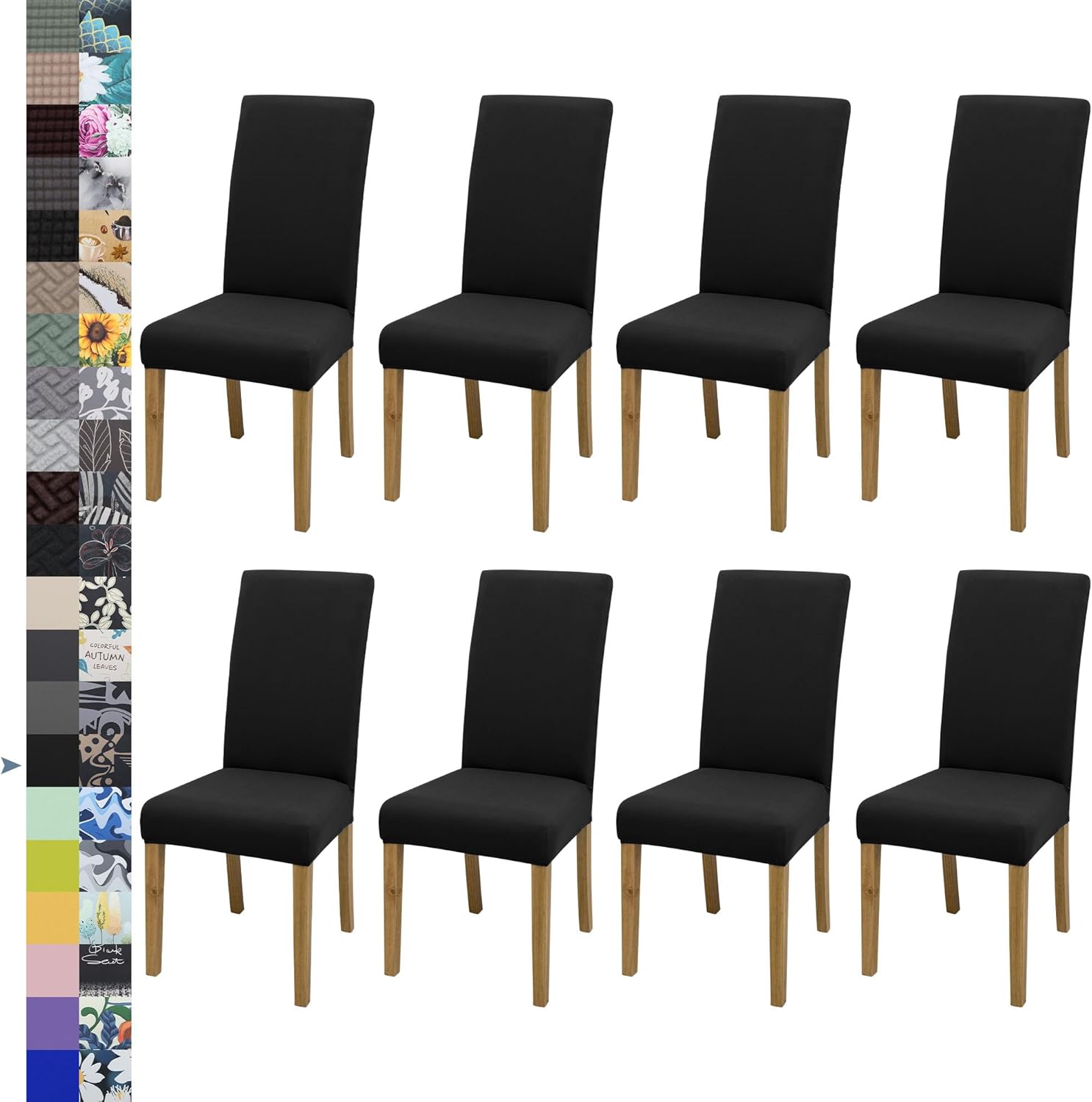 Dining Chair Cover,Dining Room Chair Covers Set of 6,Stretch Kitchen Chair Cover,Washable Dining Chair Cover,Parsons Chair Slipcovers Protective,for Home,Restaurant,Banquet(Gray)