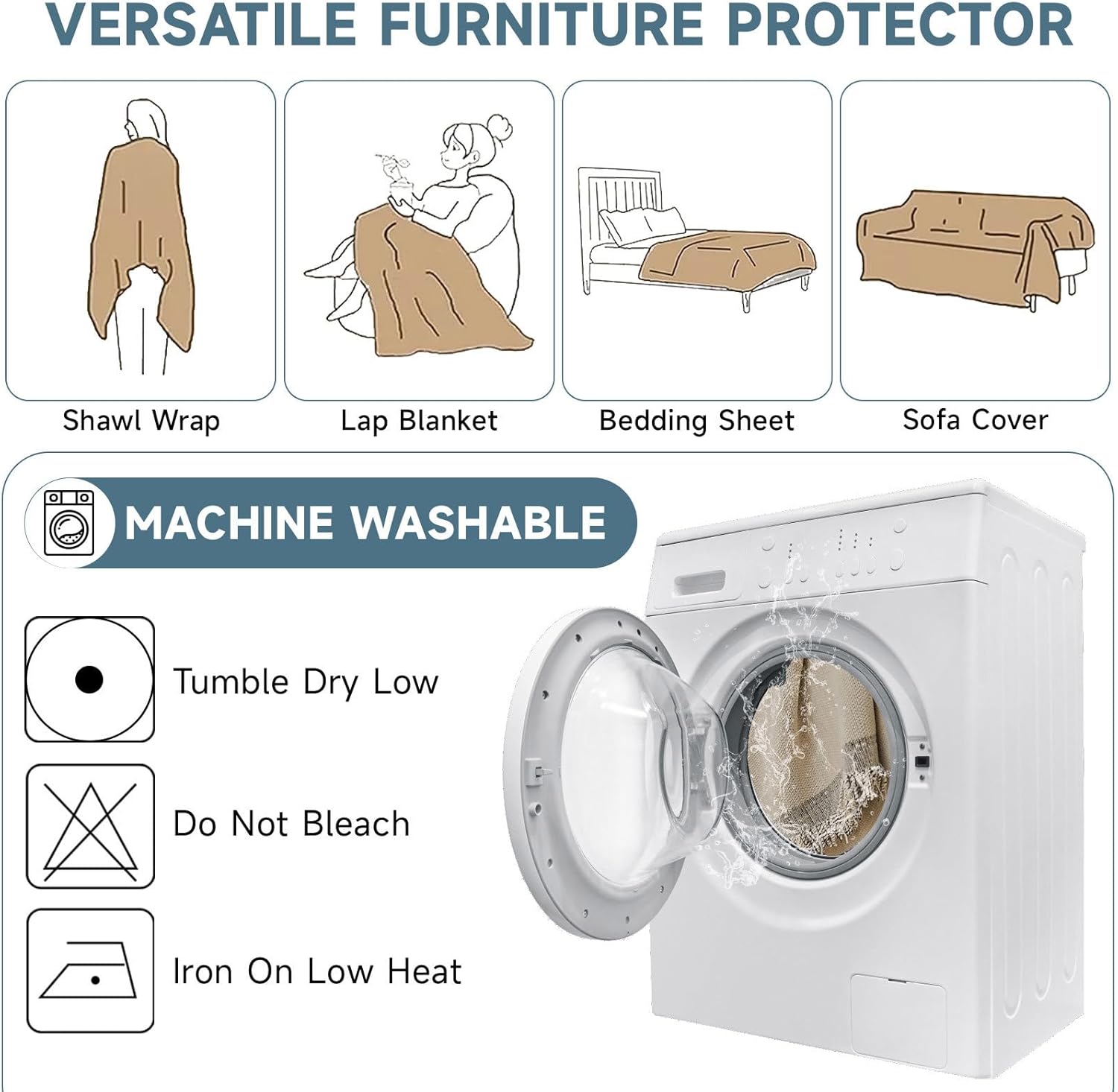 VClife Boho Couch Cover Sofa Covers