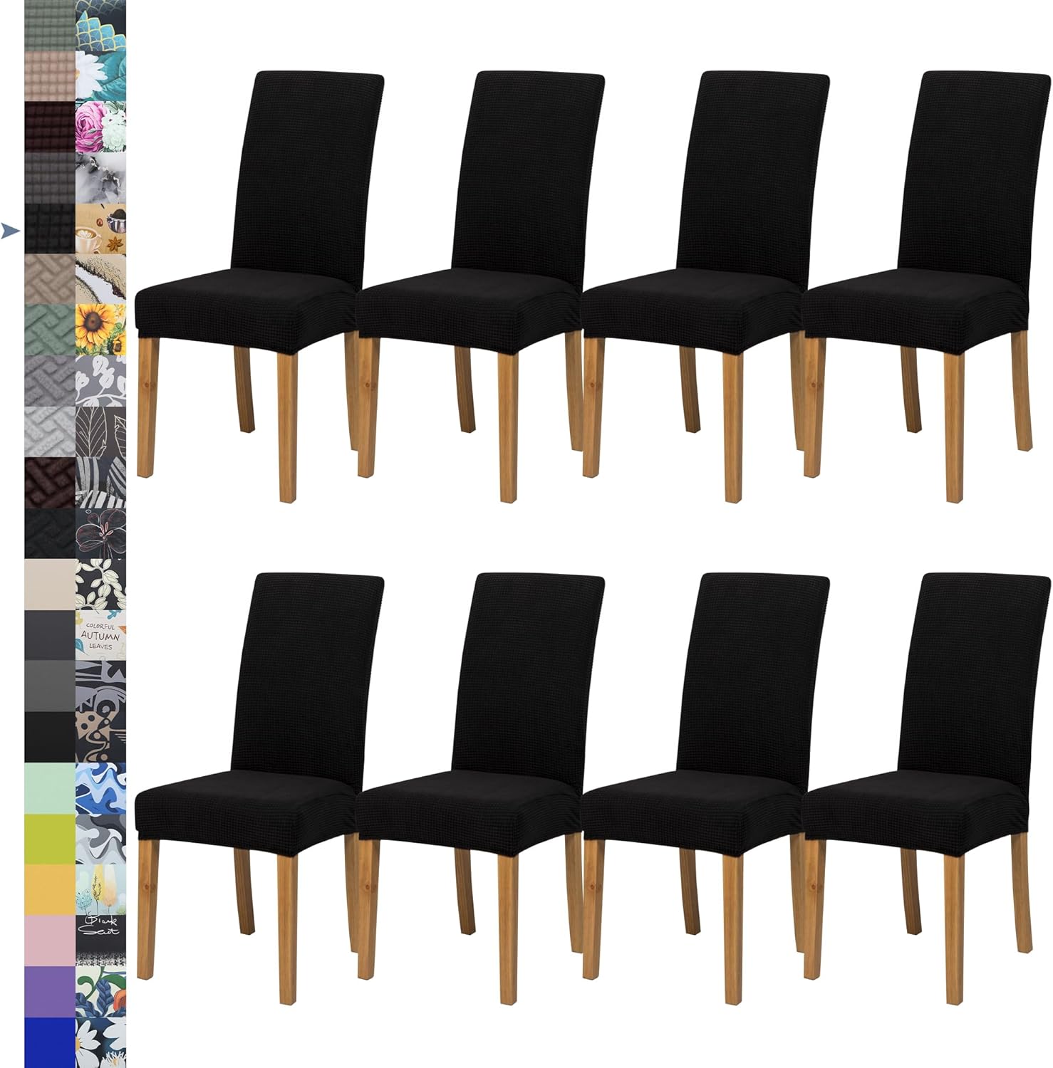 Dining Chair Cover,Dining Room Chair Covers Set of 6,Stretch Kitchen Chair Cover,Washable Dining Chair Cover,Parsons Chair Slipcovers Protective,for Home,Restaurant,Banquet(Gray)