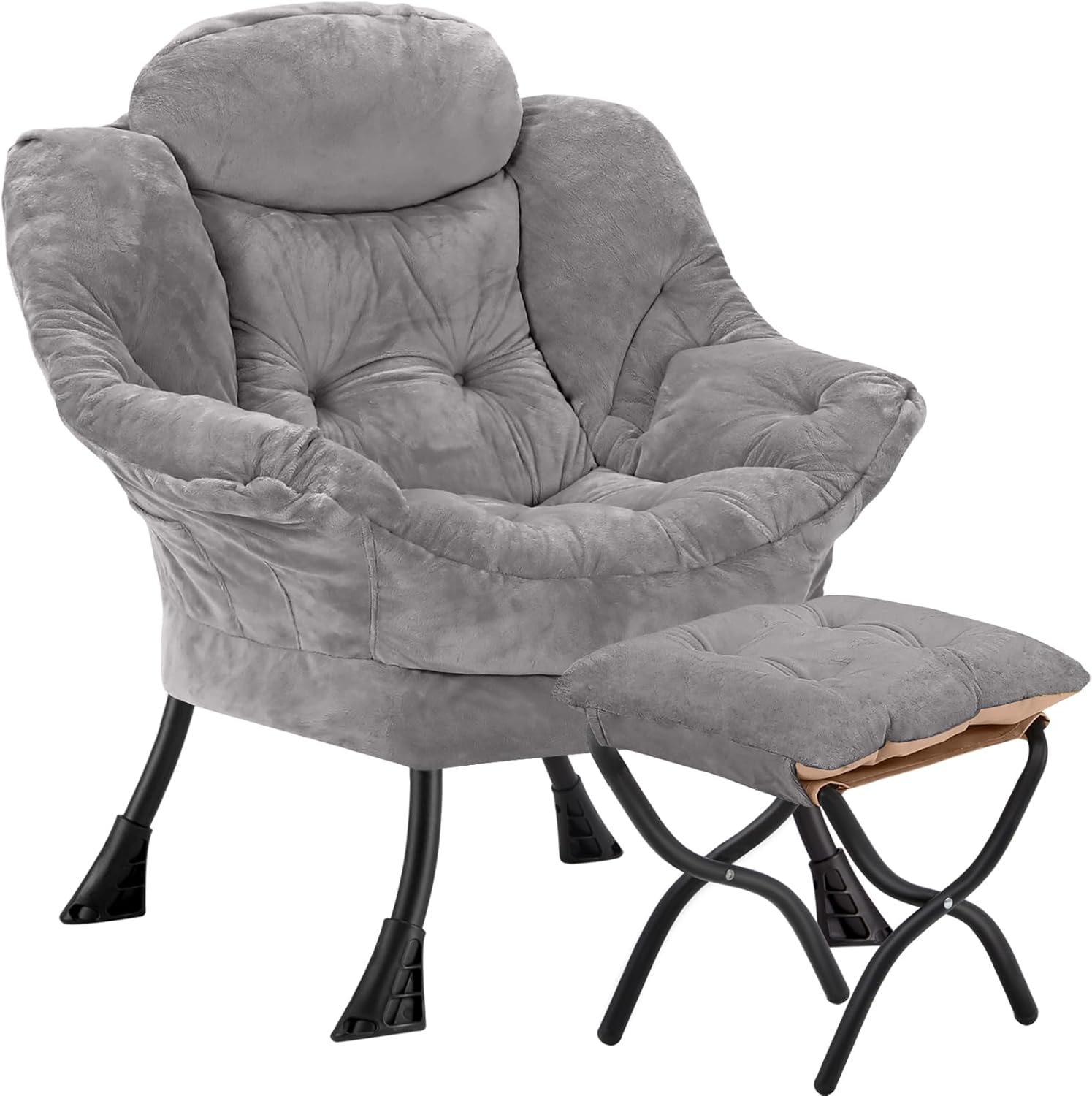 Lazy Chair with Folding Ottoman