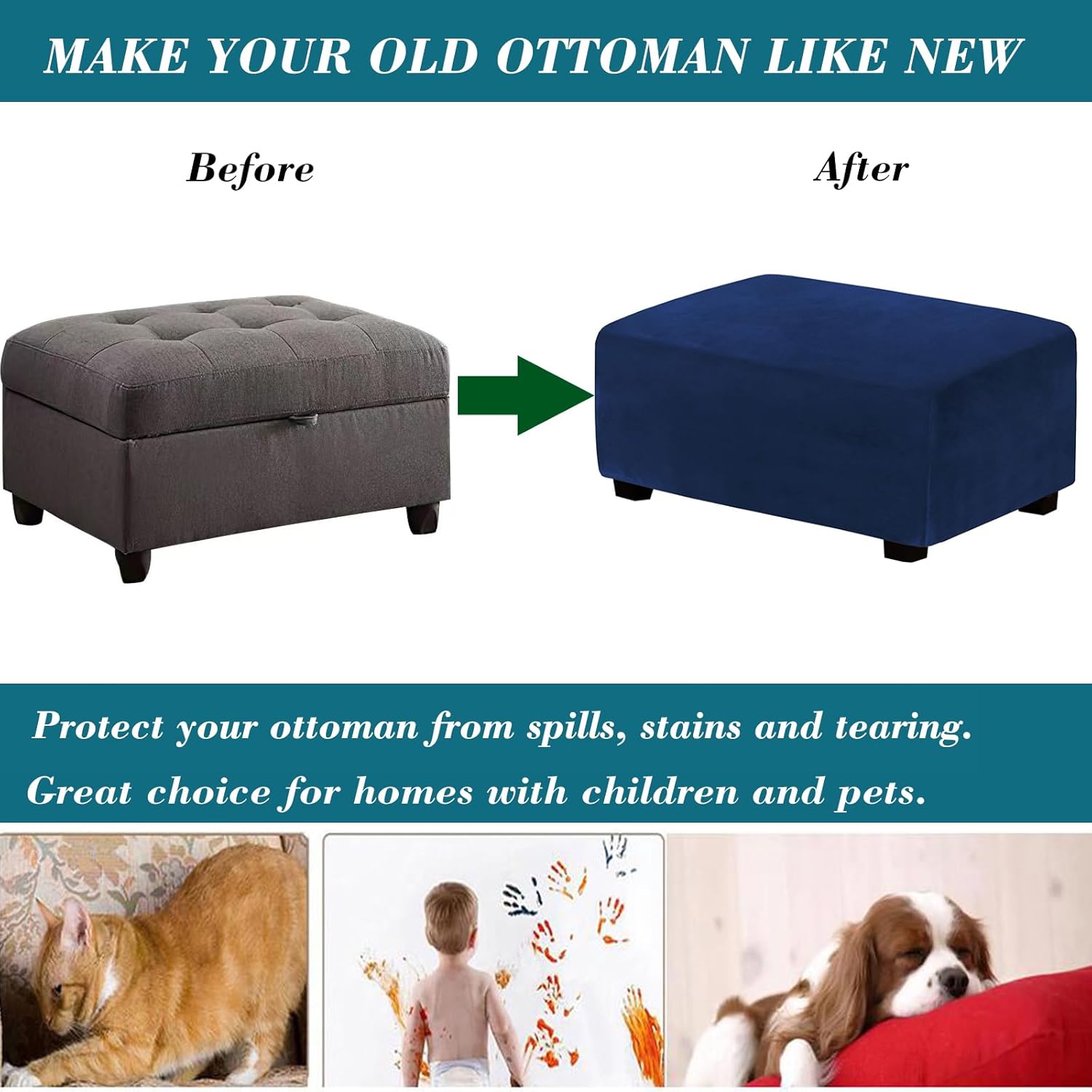 Ottoman Cover Rectangle