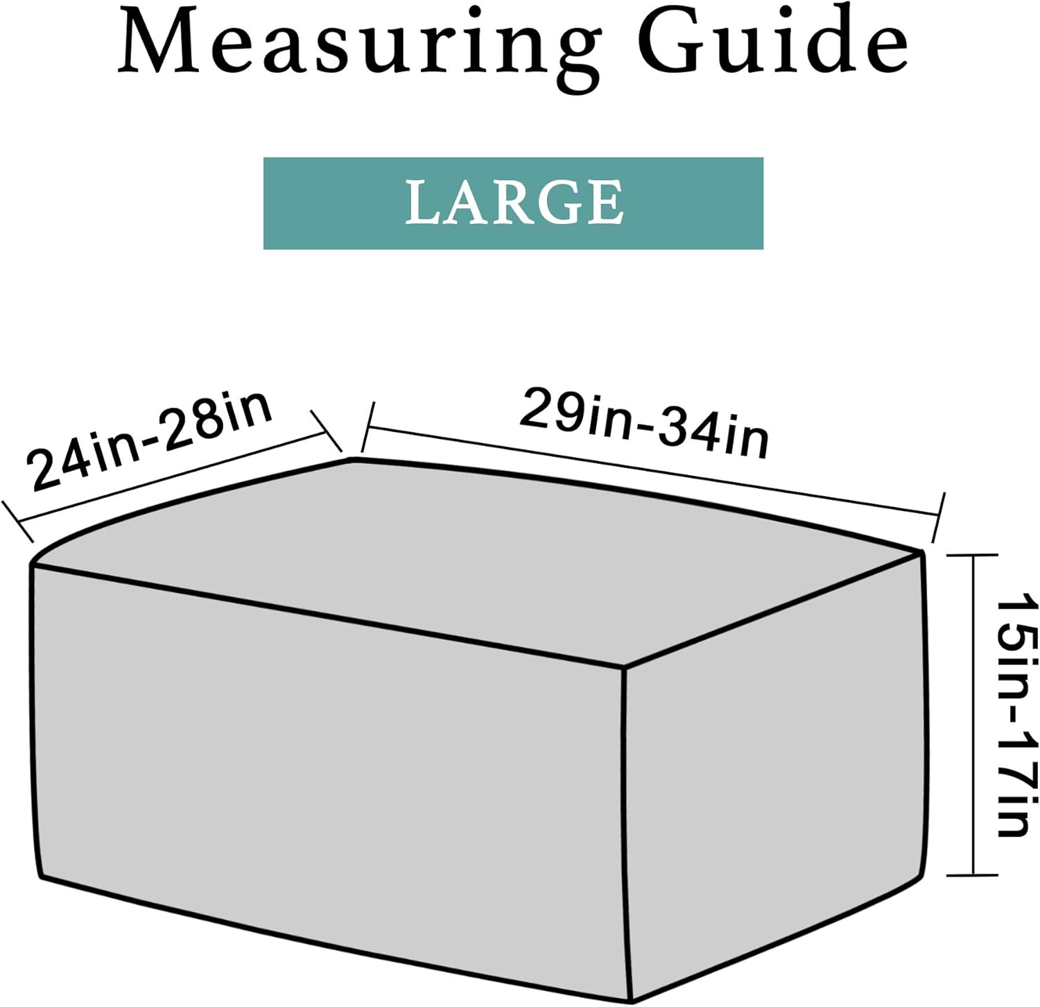 Stretch Ottoman Cover Ottoman Slipcover