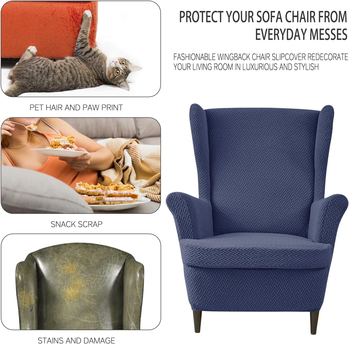 Wingback Chair Cover