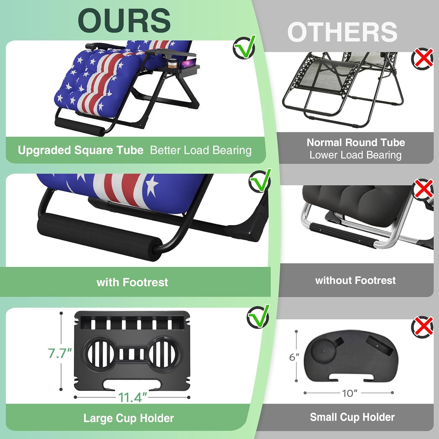 Reclining Camping Lounge Chair