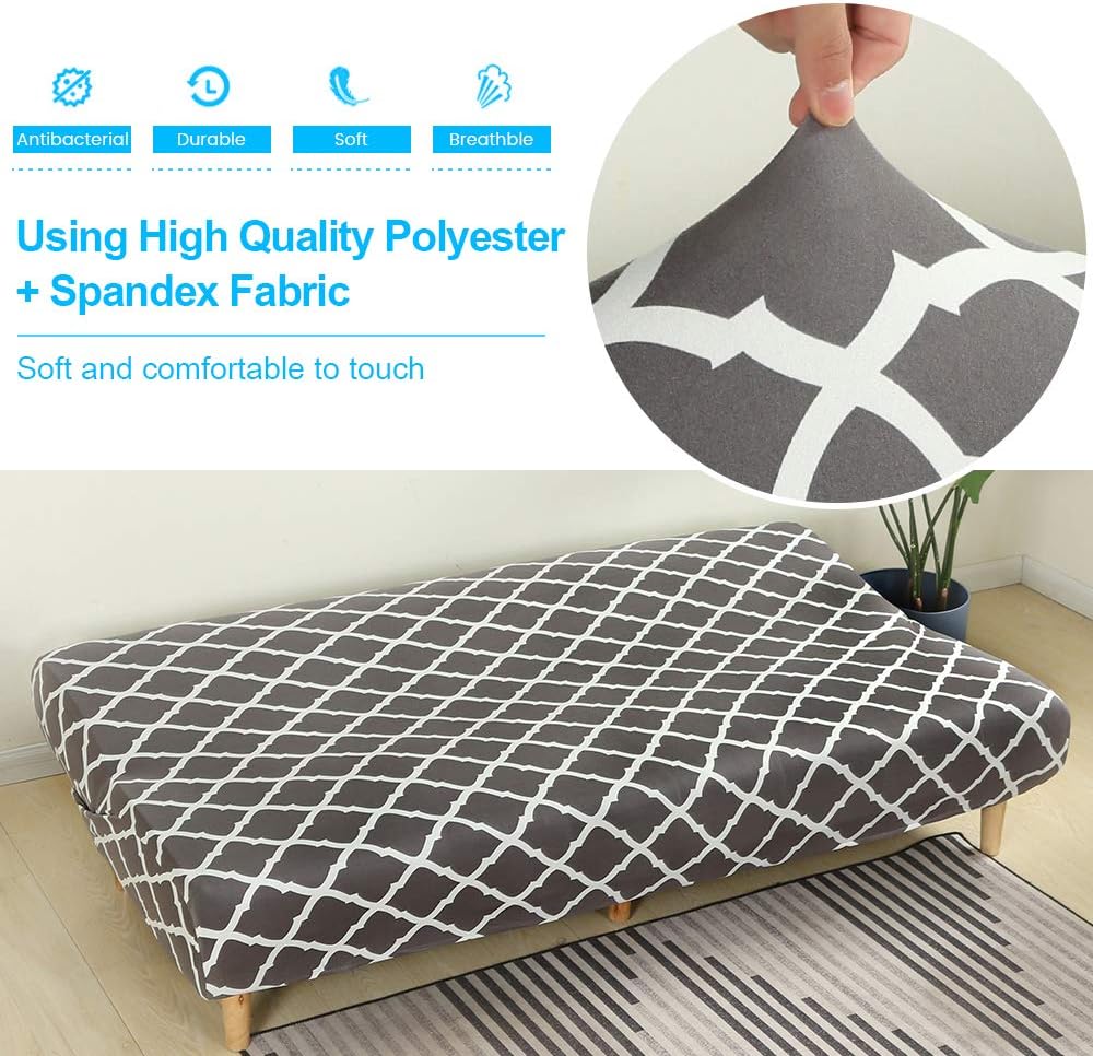 Armless Sofa Cover Futon Slipcover