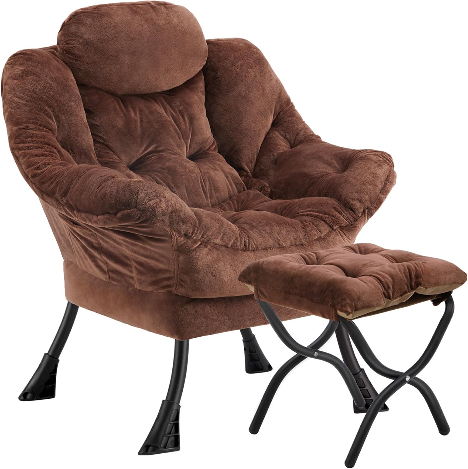 Lazy Chair with Folding Ottoman
