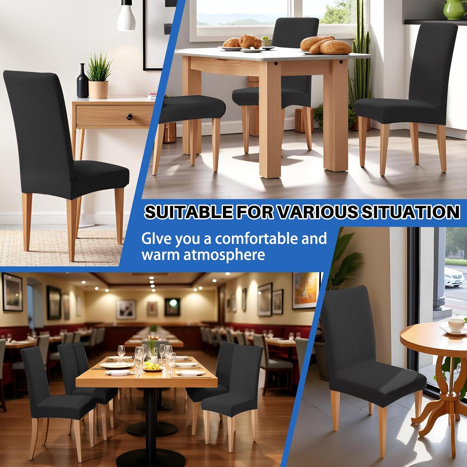 High Stretch Chair Covers for Dining Chairs