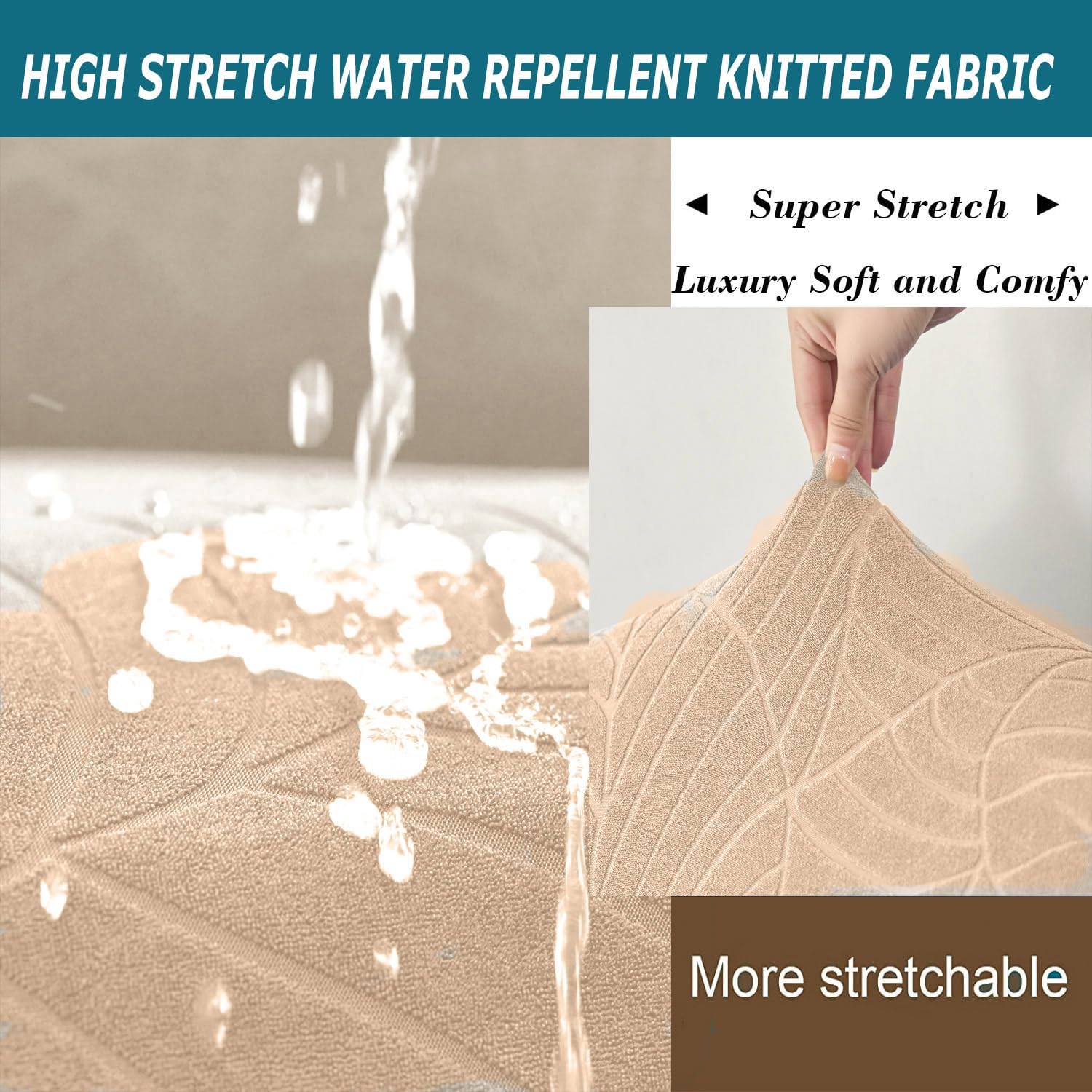 Ottoman Cover Square-Stretch Water Repellent