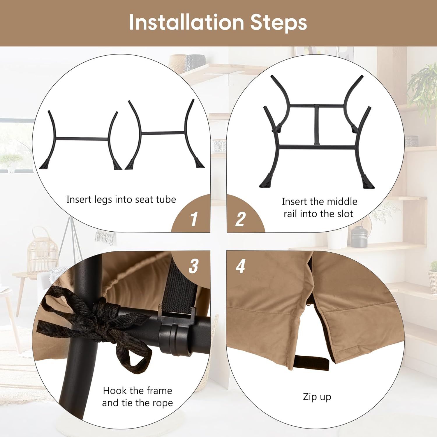 Lazy Chair with Folding Ottoman