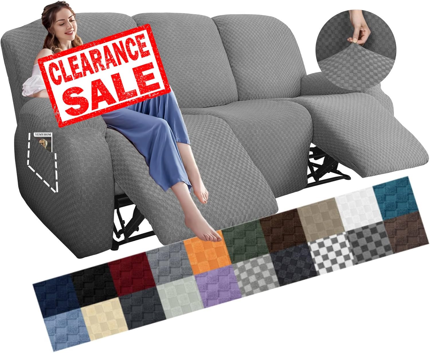 Stretch Loveseat Recliner Slipcover