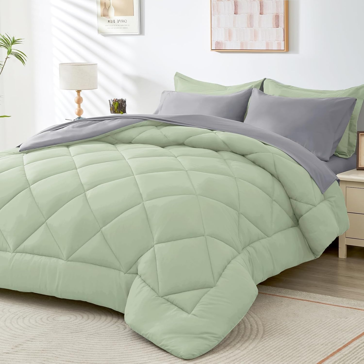 7 Pieces Queen Comforter Set